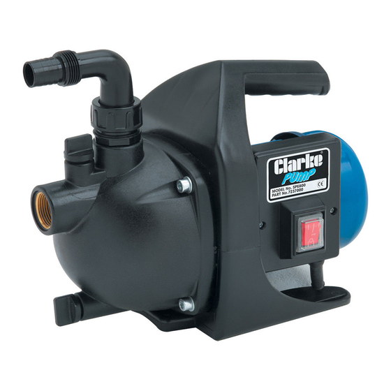 Clarke SPE800 Operating & Maintenance Instructions