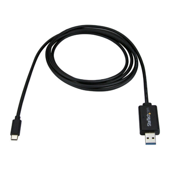 StarTech.com USBC3LINK Quick Start Manual