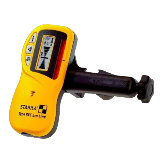 Stabila REC 210 Series Operating Instructions Manual