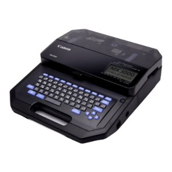 Canon MK3000 User Manual