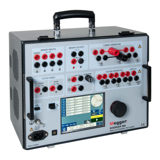 Megger SVERKER 900 Application Note