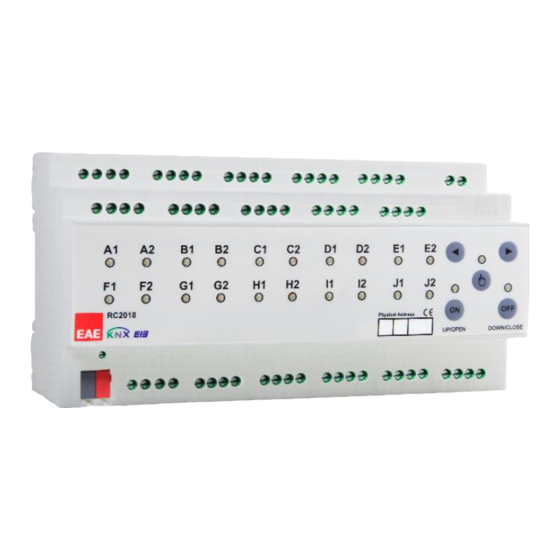 EAE RCU2018 Product Manual