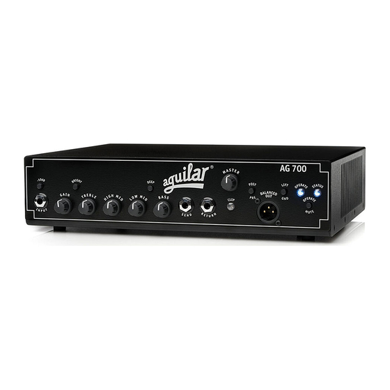 Aguilar AG 700 User Manual