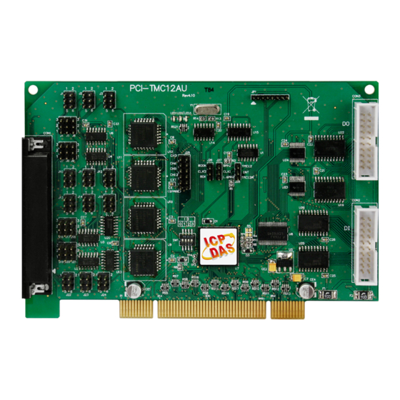 ICP DAS USA PCI-TMC12AU Quick Start Manual