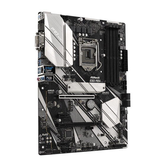 ASROCK B365 Phantom Gaming 4 Manual