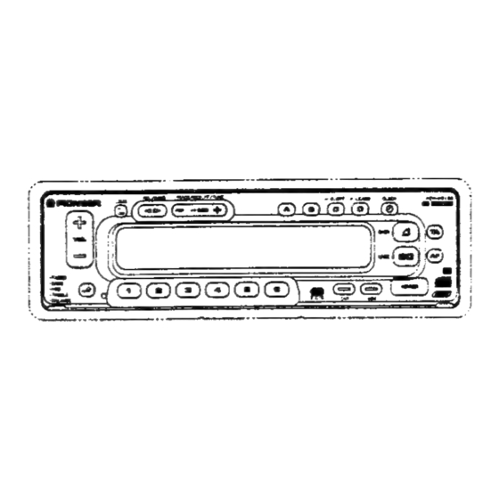 Pioneer KEH-M9100ZRN EW Manuals