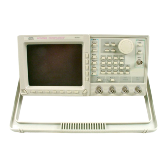 Tektronix SONY AFG2020 User Manual