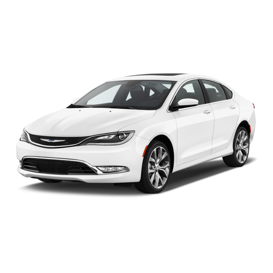 Chrysler 2016 200 Owner's Manual