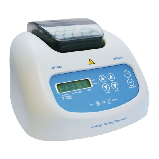 Biosan CH-100 Operating Manual