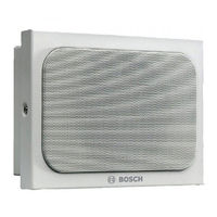 Bosch LBC 3018/01 Installation Note