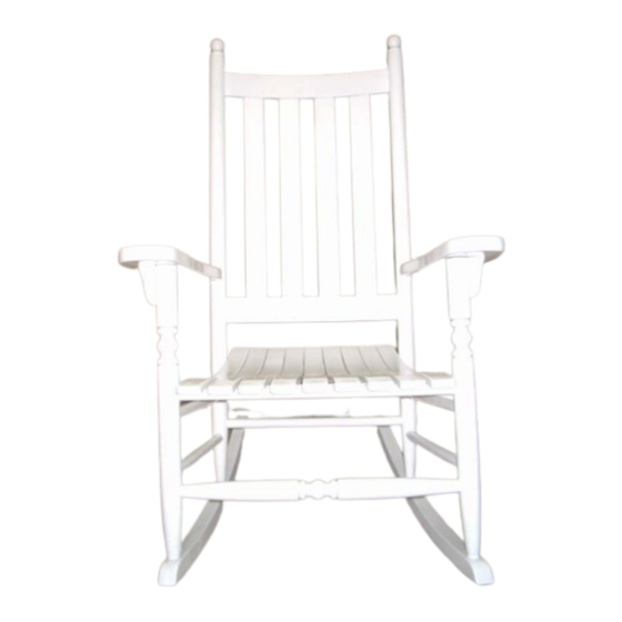 L.L.Bean CLASSIC PORCH ROCKER CCK1 Assembly Instructions Manual