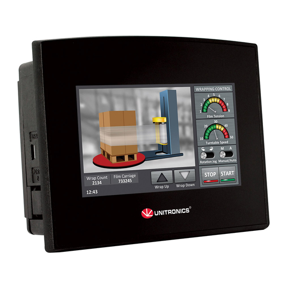 User Manuals: Unitronics Samba OPLC SM43-J-R20 PLC/HMI