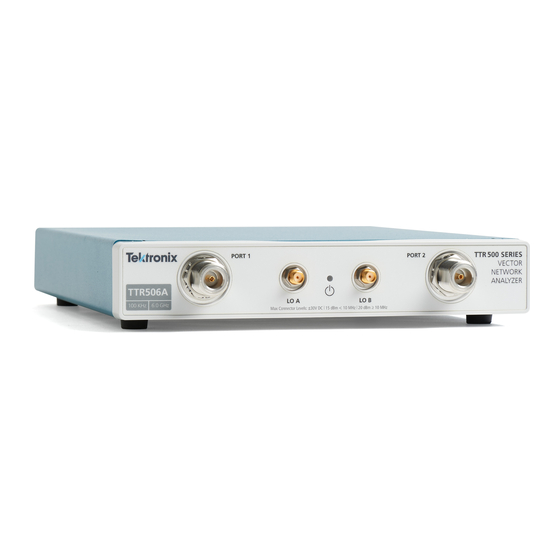 Tektronix TTR500 Series Quick Start Manual