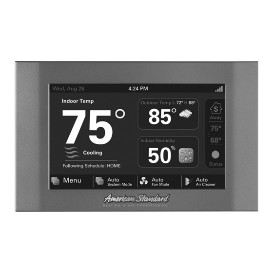 American Standard ACONT850 Installation Manual