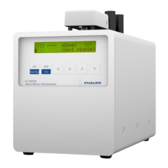 Knauer K-7400S Service Instructions Manual
