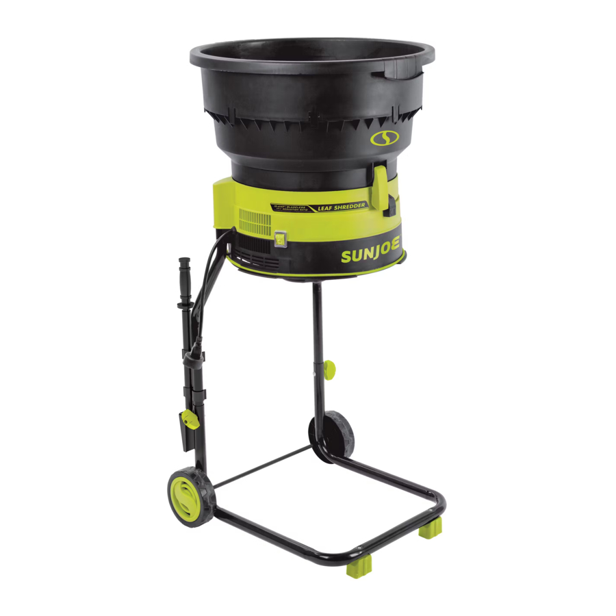 SunJoe SDJ617E - Bladeless Electric Leaf Mulcher and Shredder 15-AMP Manual