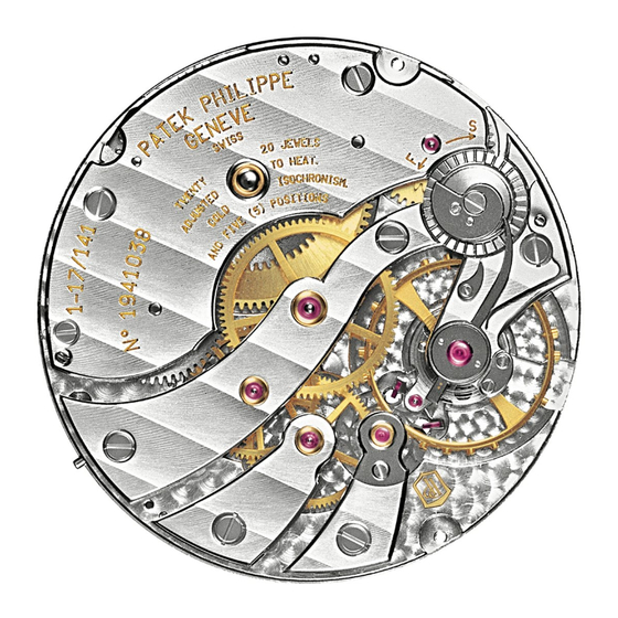 Patek Philippe 17" SAV PS Manual