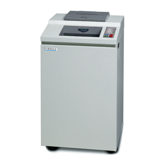 Formax FD 8702CC Operator's Manual
