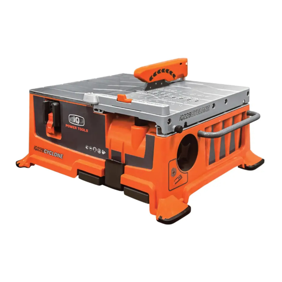 IQ Power Tools iQ228CYCLONE Operator's Manual