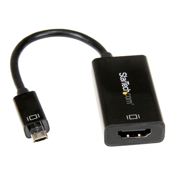 StarTech.com MHD2HDF11 Instruction Manual