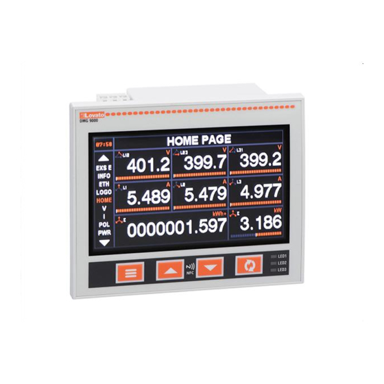 Lovato DMG8000 Instruction Manual