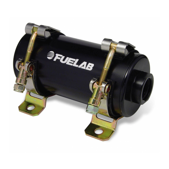 Fuelab 40401-c Operating And Installation Instructions
