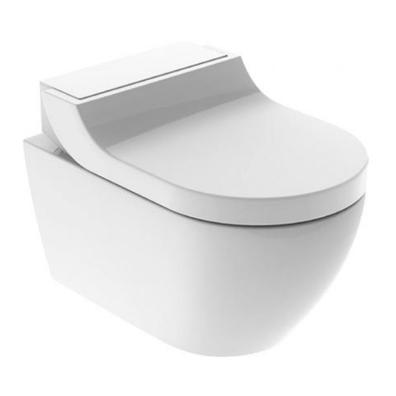 Geberit AQUACLEAN TUMA CLASSIC Quick Manual