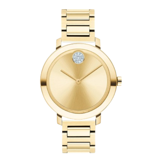 Movado BOLD Evolution Day Date Operating Instructions Manual