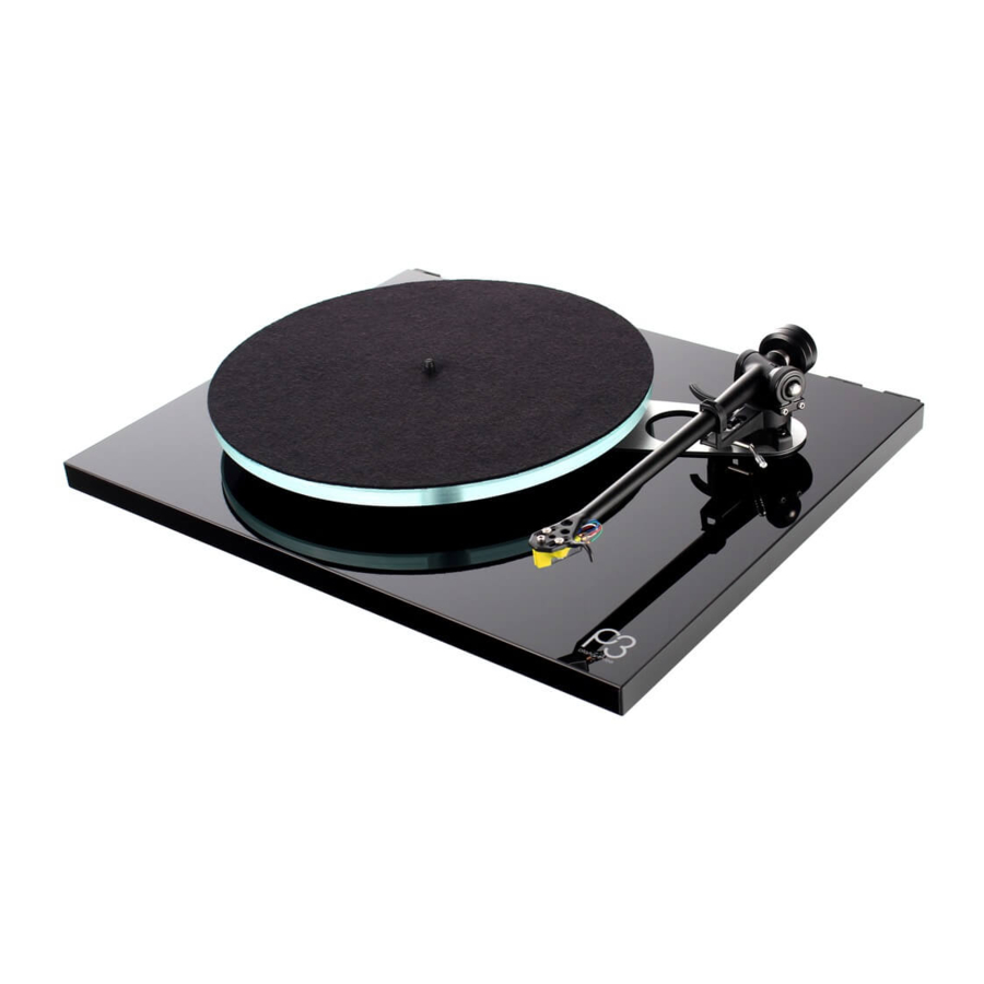 REGA Planar 3 - Turntable Manual