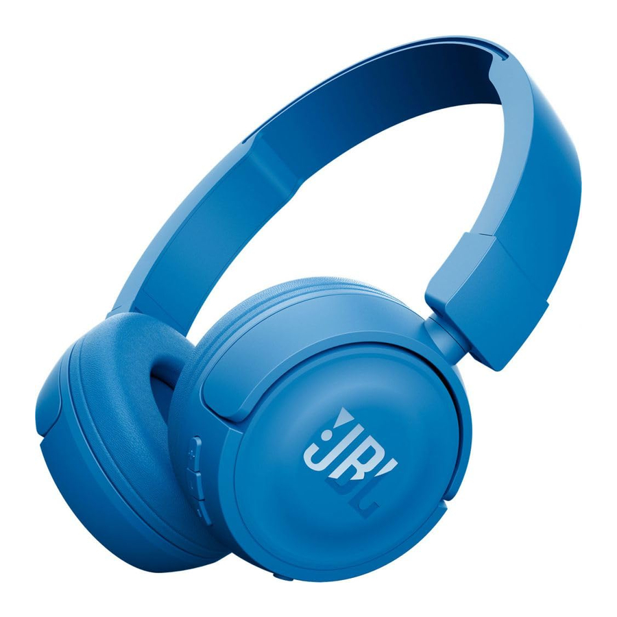 JBL T450BT, JBL T450BT WH Manual