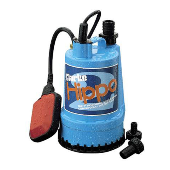 Clarke PUMP Hippo 2A Operating And Maintenance Instructions Manual