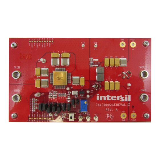 Intersil ISL70002SEHEVAL1Z User Manual