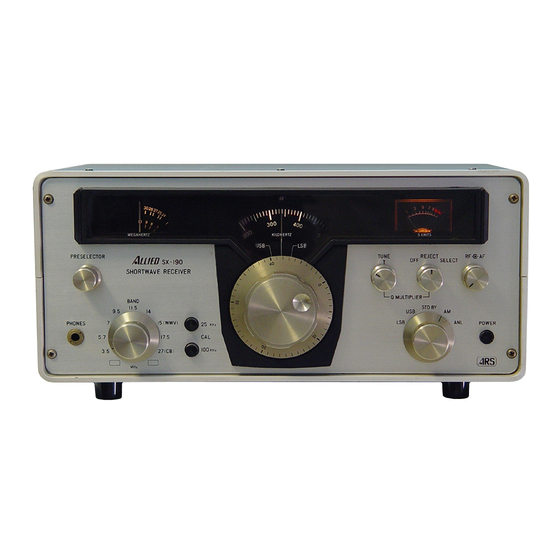 Allied SX-190 Instruction Manual