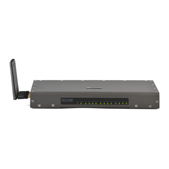 Matrix SETU VGRX System Manual