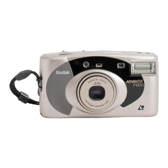Kodak Advantix F600Zoom User Manual