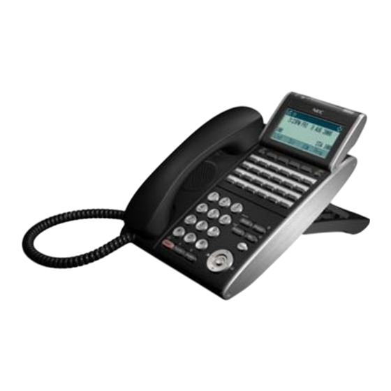 NEC DT330 Quick Reference Card