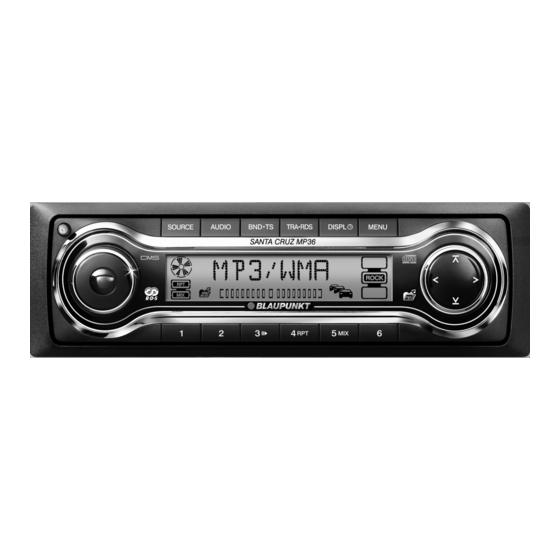 Blaupunkt Valencia MP36 Operating Instructions Manual
