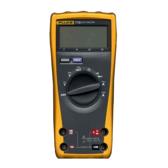 Fluke III Series Instruction Sheet