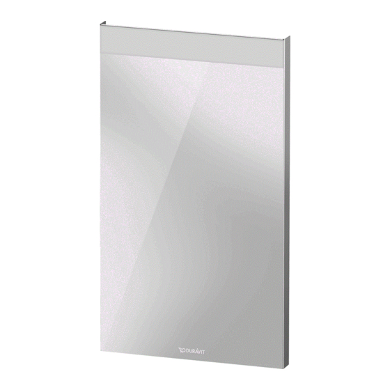 DURAVIT LM 7834 Mounting Instructions