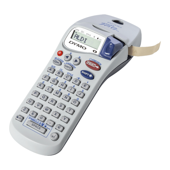 Dymo LetraTag XR User Manual