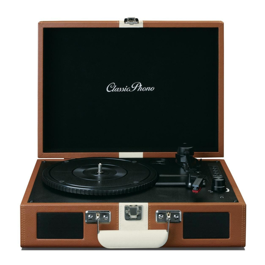 Lenco Classic Phono TT-120 - Record Player Manual