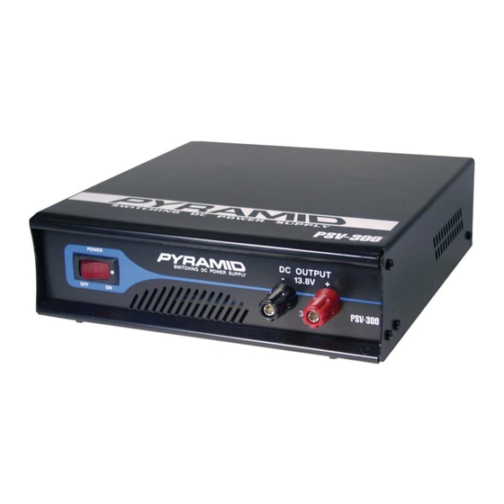 Pyramid PSV-300 Owner's Manual