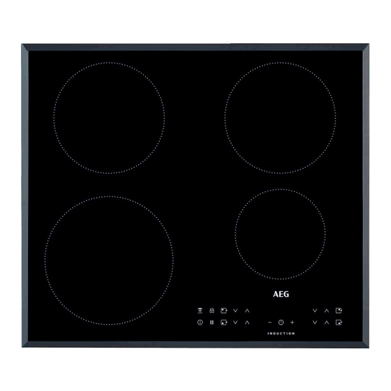 User Manuals: AEG IKB64301FB Built-in Induction Hob