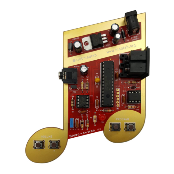 MadLab Bleep-o-tron Quick Start Manual