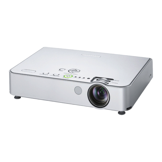 Panasonic PT LB50U Operating Instructions Manual