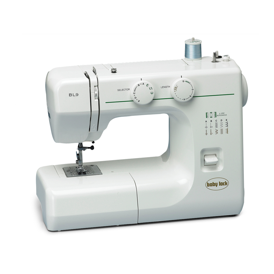 Baby Lock BL9 Service Manual And Parts List