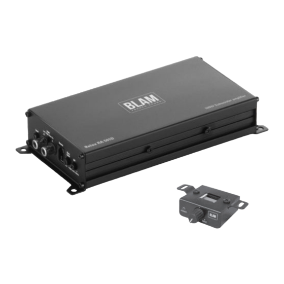 BLAM RELAX RA 501D User Manual