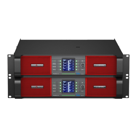 User Manuals: KLING & FREITAG K&F PLM+ Series Amplifier