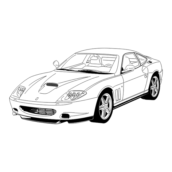 Ferrari 575M Maranello 2003 Owner's Manual
