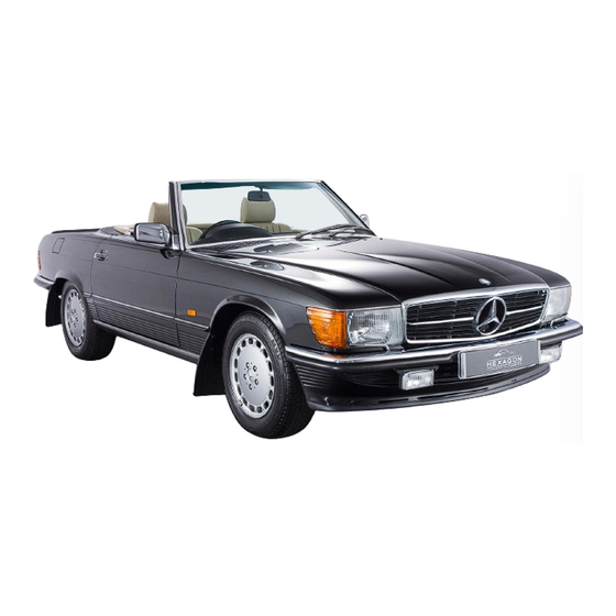 Mercedes-Benz 500 SL Owner's Manual